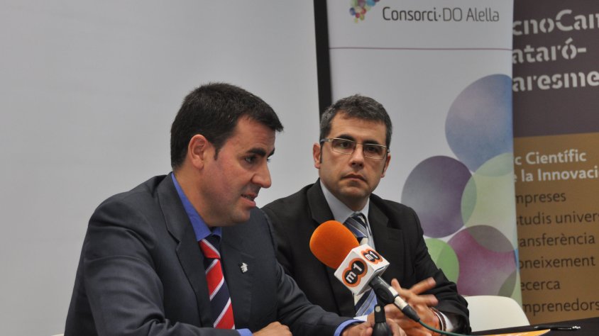 Miquel Rei i Andreu Francisco, aquest matí a la sala Burriac del TecnoCampus