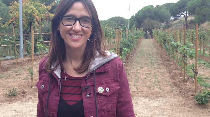 Núria Parlon, ahir, a la Vinya d'en Sabater