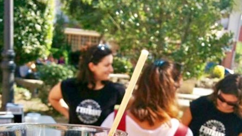 L'equip de Ca l'Estrany, en una fira