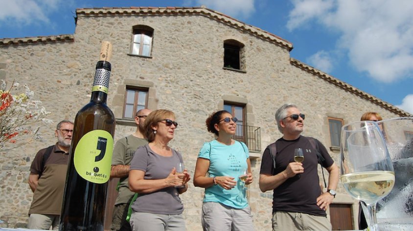 Visita a Can Boquet, Vilassar de Dalt, amb el celler Bouquet d'Alella