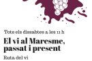 Organitzen una ruta que relliga el passat i present del vi al nostre territori