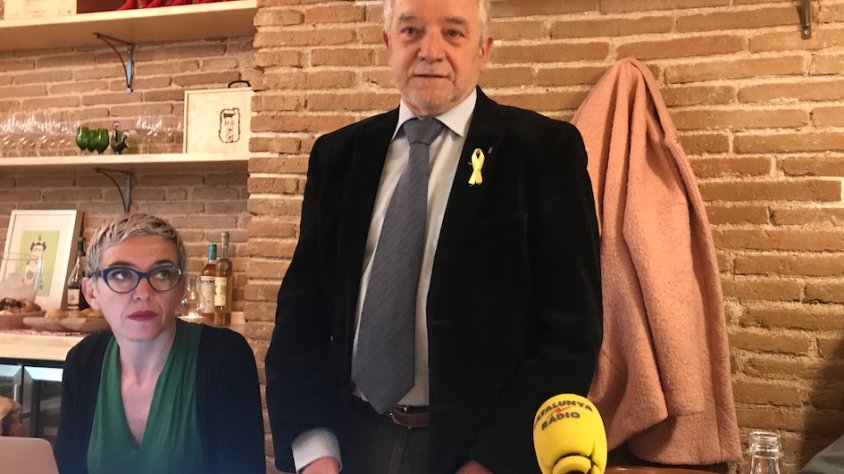 Salvador Puig durant l'acte de presentació