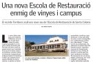 L'escola de restauració de Santa Coloma