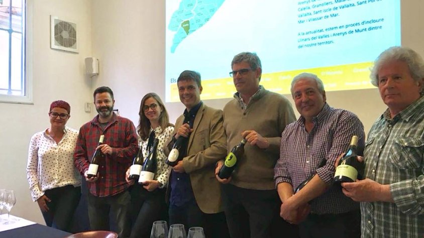 Victòria Ibáñez, vicepresidenta de l'ACS per la província de Barcelona, amb Xavier Garcia, Mireia Pujol-Busquets, Quim Casacoberta, Pau Rucabado, Enric Gil i Quim Batlle