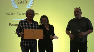 Quim Batlle va recollir el primer premi de la jornada. Millor picapoll pel seu Foranell Picapoll