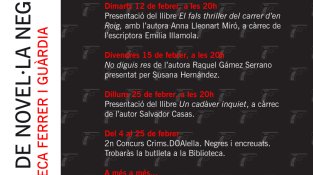 Novel·la negra i vi DO Alella... a la biblioteca Ferrer i Guàrdia