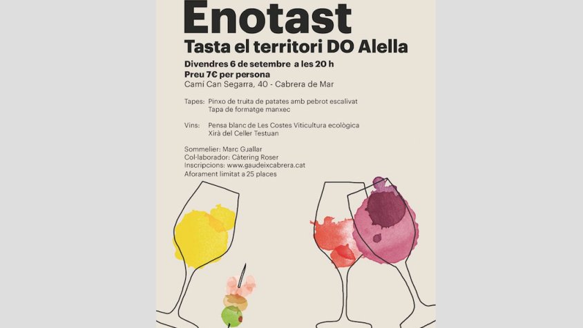 Aquest vespre, Enotast a Cabrera de Mar