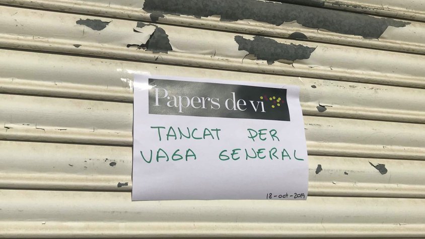 Papers de vi també fa vaga