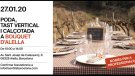 Dilluns 27 de gener, poda, tast vertical i calçotada a Bouquet d'Alella