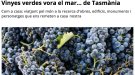 Vinyes verdes vora el mar… de Tasmània