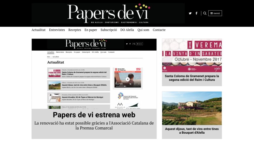 Papers de vi estrena web