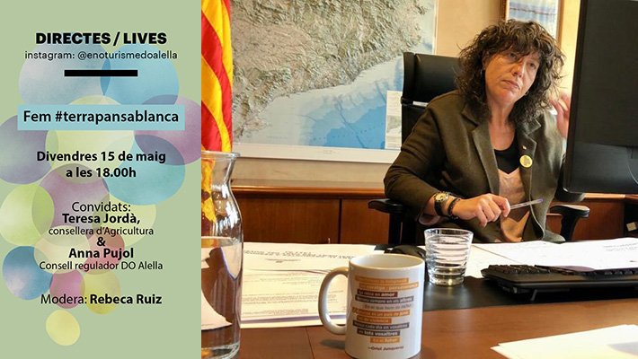 Rebeca Ruiz entrevistarà la consellera Jordà divendres a en directe a l'Instagram d'Enoturisme DO Alella