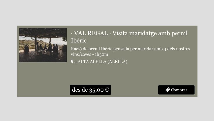 Alta Alella ofereix tastos de vi maridats amb pernil ibèric i vistes al mar