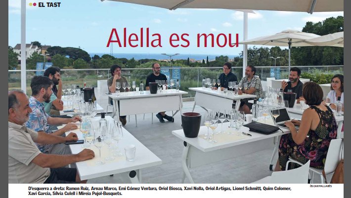 Tast de novetats blanques del territori DO Alella