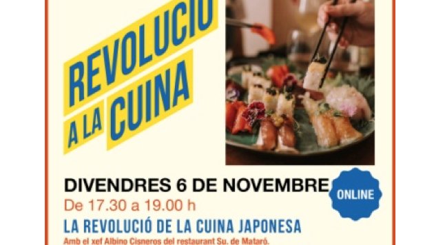 Aquest divendres, cuina japonesa en línia amb el xef Albino Cisneros del restaurant Su. de Mataró