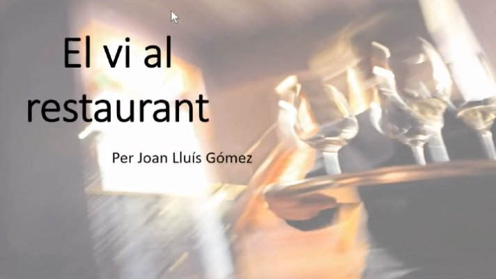 Vegeu a youtube el webinar del sommelier Joan Lluís Gómez organitzats per Enoturisme DO Alella