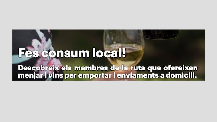 Fes consum local, fes els teus àpats amb vi DO Alella i amb plats dels restaurants locals