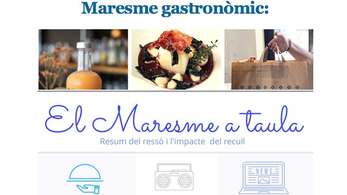Maresme Turisme fa balanç de la difusió que ha tingut la seva campanya El Maresme a Taula