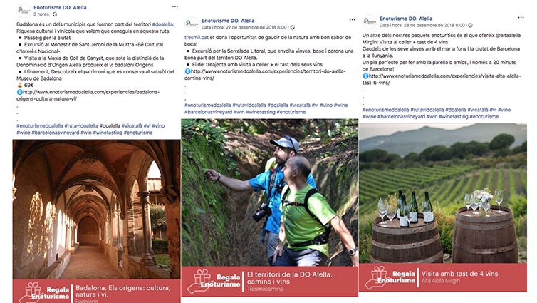 Compra les teves experiències DO Alella a través del facebook d'Enoturisme DO Alella