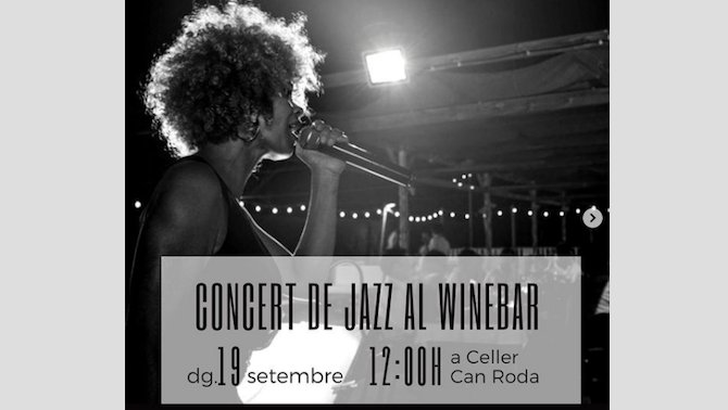 Aquest diumenge, aperitiu amb jazz entre vinyes al wine bar de Can Roda