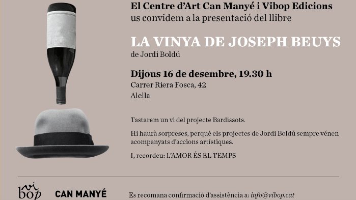 Presentació de la darrera novetat de Vibop Edicions, aquest dijous, a Can Manyé (Alella)
