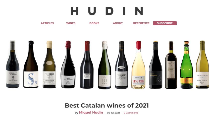 L'Alta Alella 10, entre els deu millors vins de Catalunya del 2021 segons el crític Miquel Hudin
