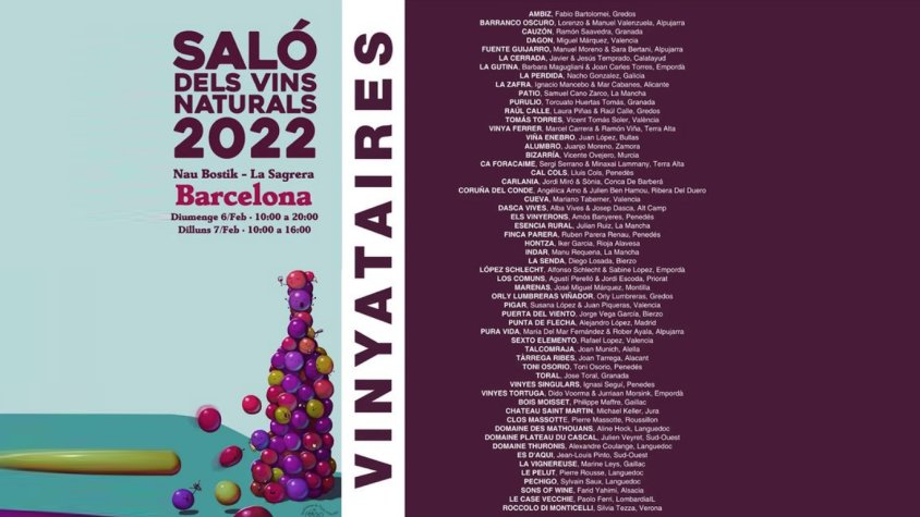 Talcomraja serà al Saló dels Vins Naturals de la Nau Bostik