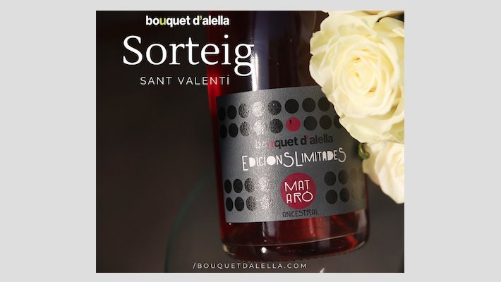 Bouquet d'Alella sorteja avui una ampolla amb motiu de Sant Valentí