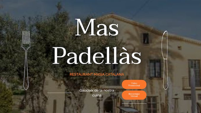 El restaurant teianenc Mas Padellàs estrena pàgina web