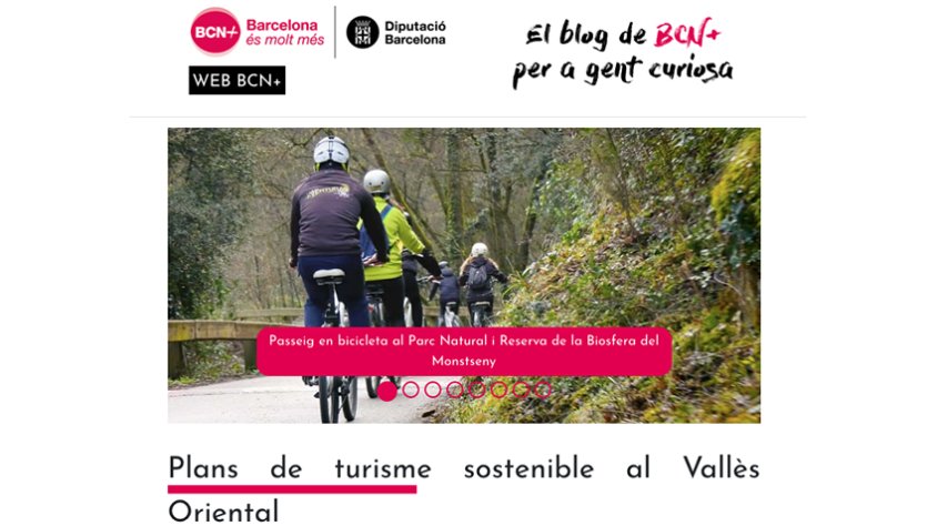 La Diputació de Barcelona proposa diversos plans de turisme sostenible al Vallès Oriental