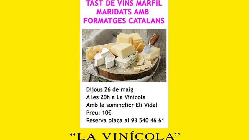 Aquest dijous, tast de vins i formatges a La Vinícola
