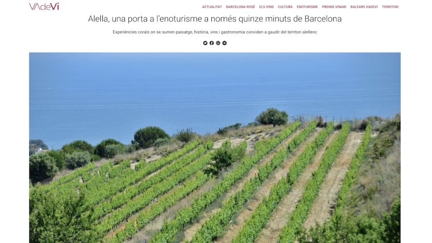 Vegeu el reportatge que publica avui vadevi.cat sobre la DO Alella