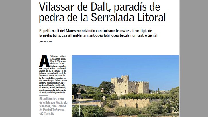 La Ruta del Vi DO Alella ens porta a conèixer Vilassar de Dalt