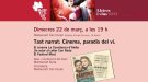 Tast narrat, vi i cinema al restaurant Can Duran d'Alella