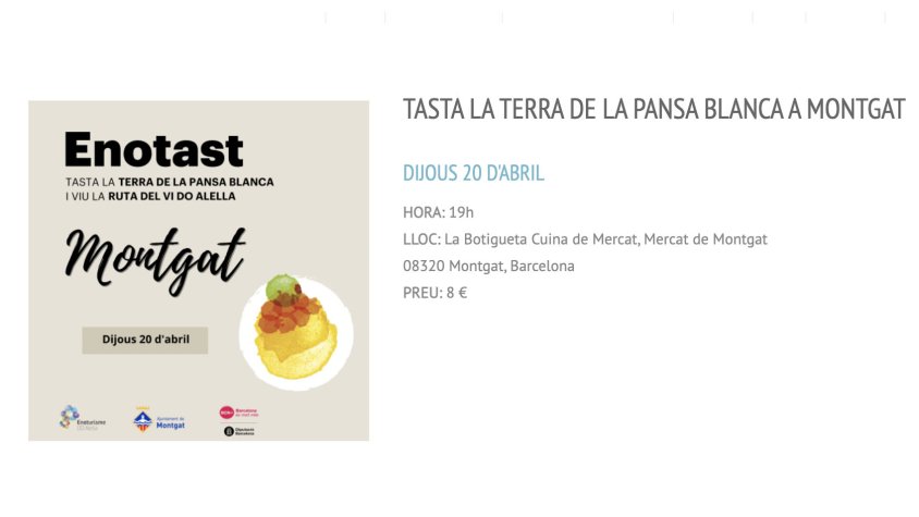 Aquest dijous, Enotast al mercat de Montgat