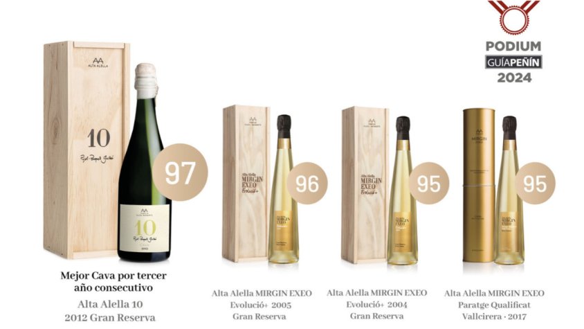 L'Alta Alella 10 2012 és el millor cava de la Guía Peñín 2024 per tercer any consecutiu