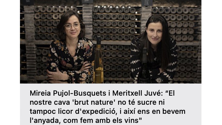El diari Ara entrevista Mireia Pujol-Busquets