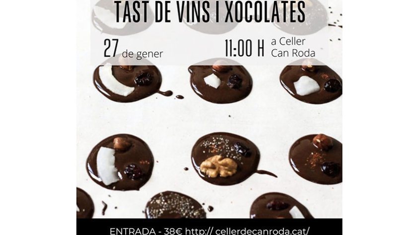 Vins i xocolata, deliciosa combinació aquest dissabte a Can Roda