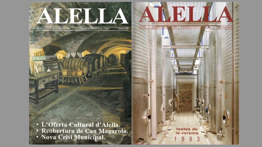 Les 50 veremes de la revista Alella: portades dels anys 1989 i 1993