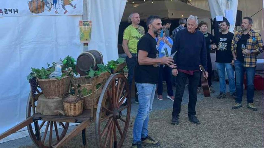 Joan Munich, del celler Talcomraja, durant l'acte d'inauguració