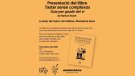 Demà 13 de febrer, nova presentació del llibre de Ramon Roset